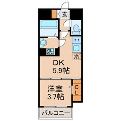 Jリヴェール高松南新町の物件間取画像